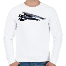 PRINTFASHION Normandia - Férfi pulóver - Fehér