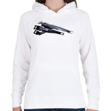 PRINTFASHION Normandia - Női kapucnis pulóver - Fehér