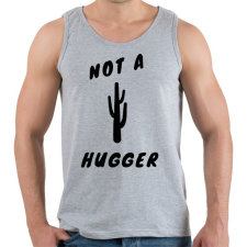 PRINTFASHION NOT A HUGGER - Férfi atléta - Sport szürke atléta, trikó