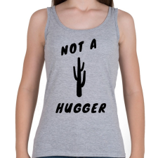 PRINTFASHION NOT A HUGGER - Női atléta - Sport szürke női trikó