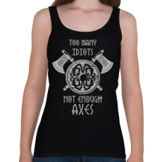 PRINTFASHION Not enough axes - Női atléta - Fekete