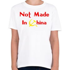 PRINTFASHION not-made-in-china-2 - Gyerek póló - Fehér gyerek póló