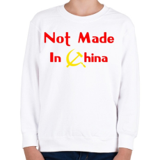 PRINTFASHION not-made-in-china-2 - Gyerek pulóver - Fehér