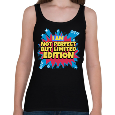 PRINTFASHION NOT PERFECT BUT LIMITED EDITION - Női atléta - Fekete
