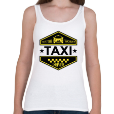 PRINTFASHION Not the worst taxi driver - Női atléta - Fehér női trikó