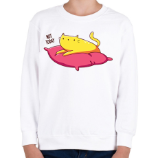 PRINTFASHION Not today cat - Gyerek pulóver - Fehér