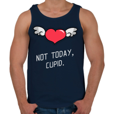 PRINTFASHION Not today, Cupid - Férfi atléta - Sötétkék atléta, trikó