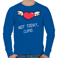 PRINTFASHION Not today, Cupid - Férfi pulóver - Királykék férfi pulóver, kardigán