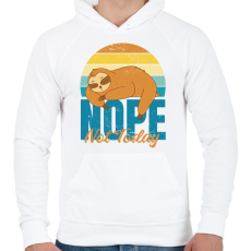 PRINTFASHION Not today - Férfi kapucnis pulóver - Fehér
