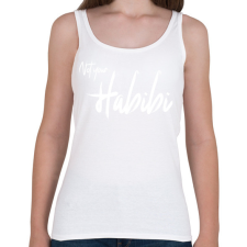 PRINTFASHION Not Your Habibi - Női atléta - Fehér női trikó