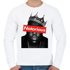 PRINTFASHION Notorious Big - Férfi pulóver - Fehér