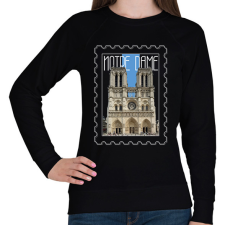PRINTFASHION Notre Dame - Női pulóver - Fekete női pulóver, kardigán