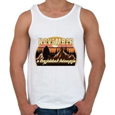 PRINTFASHION November a legjobbak hónapja 1 - Férfi atléta - Fehér