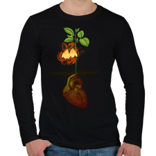 PRINTFASHION Növény világ - Férfi hosszú ujjú póló - Fekete férfi póló