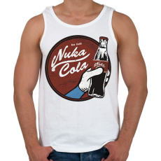PRINTFASHION Nuka Cola - Férfi atléta - Fehér