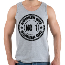 PRINTFASHION Number 1 - Férfi atléta - Sport szürke atléta, trikó