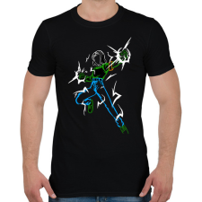 PRINTFASHION NUMERO 17 - Férfi póló - Fekete férfi póló