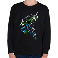 PRINTFASHION NUMERO 17 - Gyerek pulóver - Fekete gyerek pulóver, kardigán