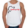 PRINTFASHION Nürburgring fekete - Férfi atléta - Fehér