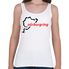 PRINTFASHION Nürburgring fekete - Női atléta - Fehér női trikó