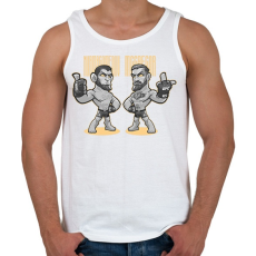 PRINTFASHION nurmagomedov & mcgregor - Férfi atléta - Fehér