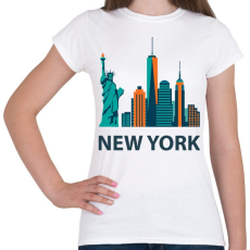 PRINTFASHION NY - Női póló - Fehér