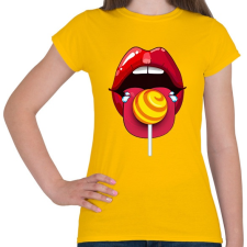 PRINTFASHION Nyalóka - Női póló - Sárga női póló