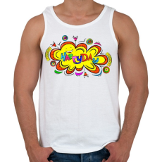 PRINTFASHION Nyár - Férfi atléta - Fehér