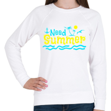 PRINTFASHION NYÁR - Női pulóver - Fehér női pulóver, kardigán