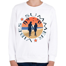 PRINTFASHION Nyár - summer vibes - Gyerek pulóver - Fehér gyerek pulóver, kardigán
