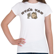 PRINTFASHION Nyár van Cica - Női póló - Fehér női póló