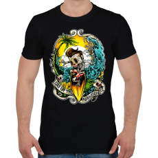 PRINTFASHION Nyaralás - Férfi póló - Fekete