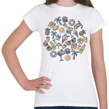 PRINTFASHION Nyaralás - Női póló - Fehér női póló