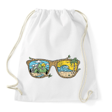 PRINTFASHION Nyaralós napszemüveg - Sportzsák, Tornazsák - Fehér tornazsák