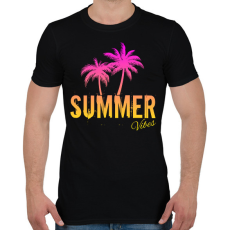 PRINTFASHION Nyári hangulat - Férfi póló - Fekete