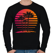 PRINTFASHION nyári hangulat  - Férfi pulóver - Fekete férfi pulóver, kardigán