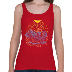 PRINTFASHION Nyári hangulat - Női atléta - Cseresznyepiros