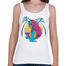 PRINTFASHION Nyári hangulat - Summer vibe - Női atléta - Fehér