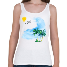 PRINTFASHION NYÁRI KÉP - Női atléta - Fehér