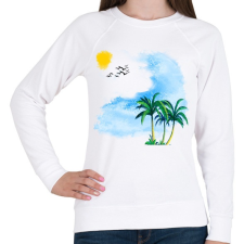 PRINTFASHION NYÁRI KÉP - Női pulóver - Fehér női pulóver, kardigán