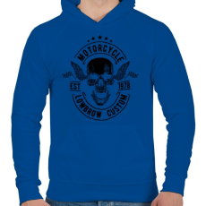 PRINTFASHION Nyárspolgár - Férfi kapucnis pulóver - Királykék