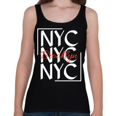 PRINTFASHION NYC Brooklyn  - Női atléta - Fekete