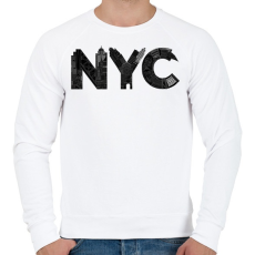 PRINTFASHION NYC - Férfi pulóver - Fehér
