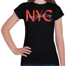 PRINTFASHION Nyc - Női póló - Fekete női póló