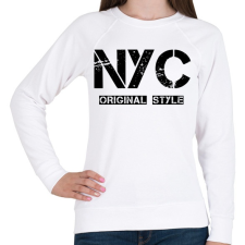 PRINTFASHION NYC ORIGINAL STYLE - Női pulóver - Fehér női pulóver, kardigán