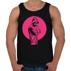 PRINTFASHION Nyerd meg az életed - Squid Game - Férfi atléta - Fekete