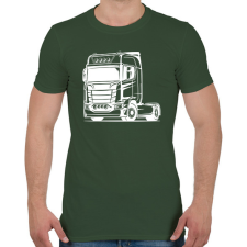 PRINTFASHION Nyergesvontató - Férfi póló - Katonazöld férfi pulóver, kardigán