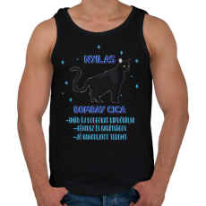 PRINTFASHION Nyilas - Bombay cica - Férfi atléta - Fekete