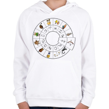 PRINTFASHION Nyilas - Gyerek kapucnis pulóver - Fehér gyerek pulóver, kardigán