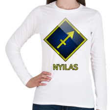 PRINTFASHION Nyilas - Női hosszú ujjú póló - Fehér női póló
